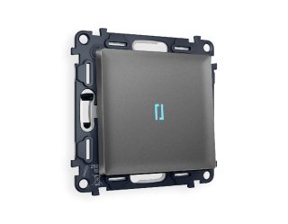 Комплект механизма 1-кл проходного выключателя с подсветкой Ambrella Volt Alfa MA652040