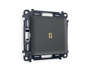 Комплект механизма 1-кл проходного выключателя с подсветкой Ambrella Volt Alfa MA902030