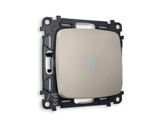 Комплект механизма 1-кл проходного выключателя с подсветкой Ambrella Volt Omega MO362040