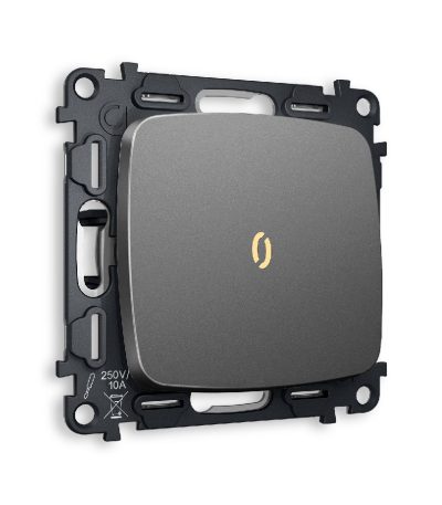 Комплект механизма 1-кл проходного выключателя с подсветкой Ambrella Volt Omega MO652030