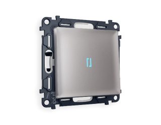 Комплект механизма 1-кл выключателя с подсветкой Ambrella Volt Alfa MA502020