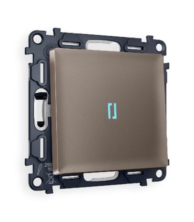 Комплект механизма 1-кл выключателя с подсветкой Ambrella Volt Alfa MA632020