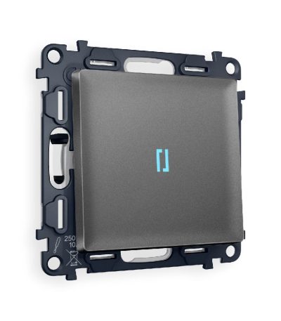 Комплект механизма 1-кл выключателя с подсветкой Ambrella Volt Alfa MA652020