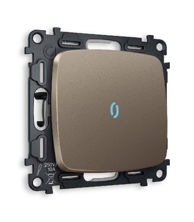 Комплект механизма 1-кл выключателя с подсветкой Ambrella Volt Omega MO632020