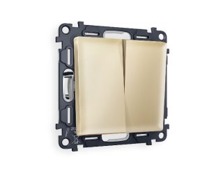 Комплект механизма 2-кл проходного выключателя Ambrella Volt Alfa MA603020