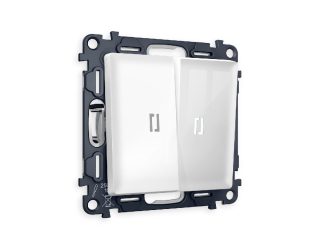 Комплект механизма 2-кл выключателя с подсветкой Ambrella Volt Alfa MA104015