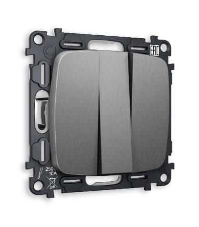 Комплект механизма 3-кл выключателя Ambrella Volt Omega MO655010