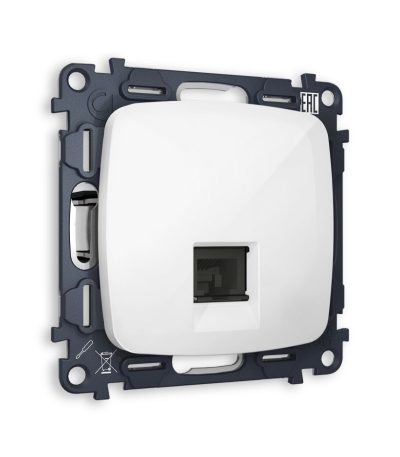 Комплект механизма компьютерной розетки RJ-45(8P8C) Ambrella Volt Omega (OP1120, VM188) MO112010