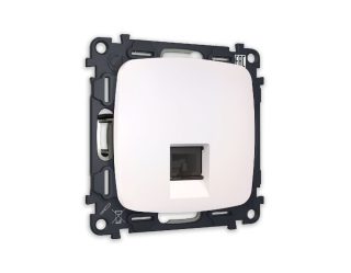 Комплект механизма компьютерной розетки RJ-45(8P8C) CAT6 со шторкой Ambrella Volt Omega MO212010