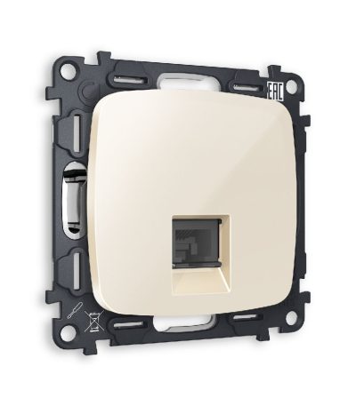 Комплект механизма компьютерной розетки RJ-45(8P8C) CAT6 со шторкой Ambrella Volt Omega MO312010