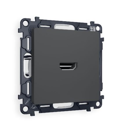 Комплект механизма розетки HDMI 2.0 40V/500mA 2.0GHz 5-18Gbit/s Ambrella Volt Alfa MA914010