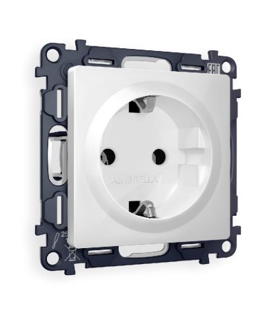 Комплект механизма розетки с/з на винтовых зажимах Ambrella Volt Alfa MA106010