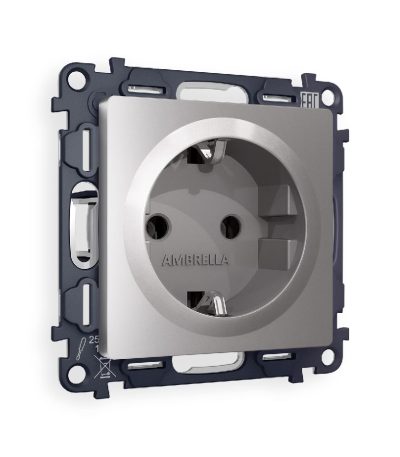 Комплект механизма розетки с/з на винтовых зажимах Ambrella Volt Alfa MA506010