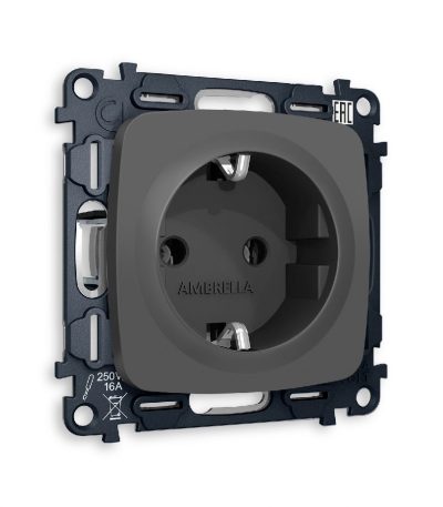 Комплект механизма розетки с/з на винтовых зажимах Ambrella Volt Omega MO906010