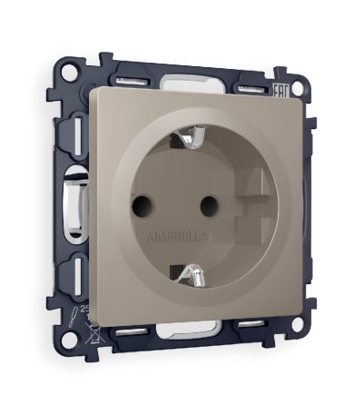 Комплект механизма розетки с/з со шторками Ambrella Volt Alfa MA367010