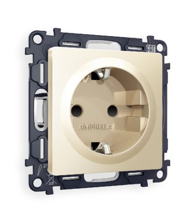 Комплект механизма розетки с/з со шторками Ambrella Volt Alfa MA607010