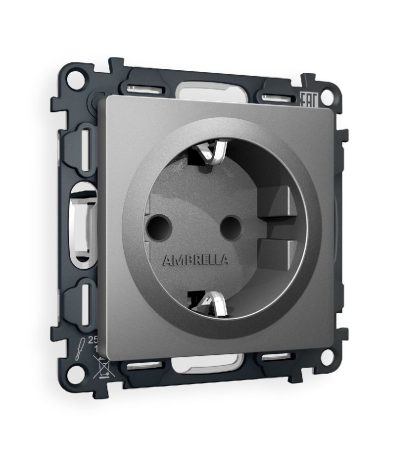 Комплект механизма розетки с/з со шторками Ambrella Volt Alfa MA657010