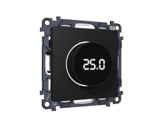 Комплект механизма терморегулятора с цифровым дисплеем с подсветкой и датчиком для теплого пола ALFA Ambrella Volt Quant (AP8058, VM1385) MA805810