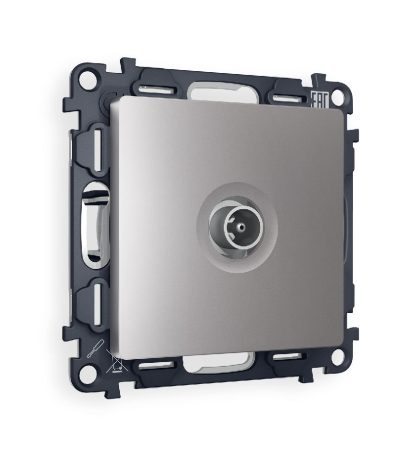 Комплект механизма TV розетки проходной 5-1000 MHz 4dB Ambrella Volt Alfa MA513030