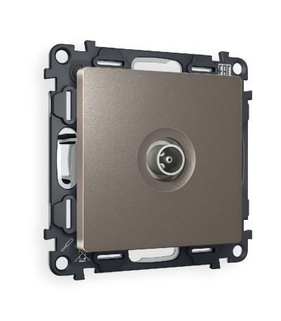 Комплект механизма TV розетки проходной 5-1000 MHz 4dB Ambrella Volt Alfa MA643030