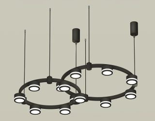 Комплект подвесного светильника Ambrella Light Techno Ring XR92091003 (A9209x2, C9238, C9232, N8415)