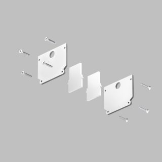 Комплект торцевых заглушек Denkirs TR2025-WH