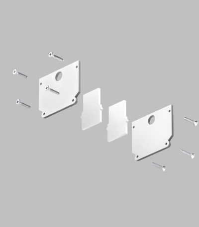 Комплект торцевых заглушек Denkirs TR2025-WH