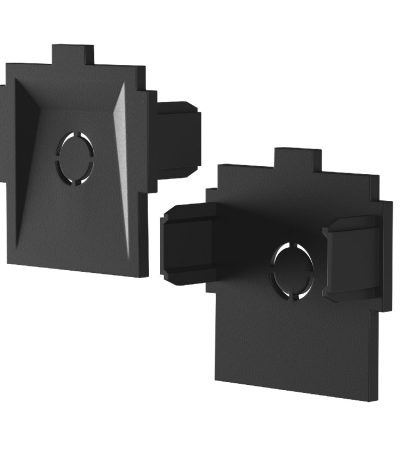 Комплект заглушек к встраиваемому шинопроводу (2 шт.) Maytoni Radity TRA084EC-12B