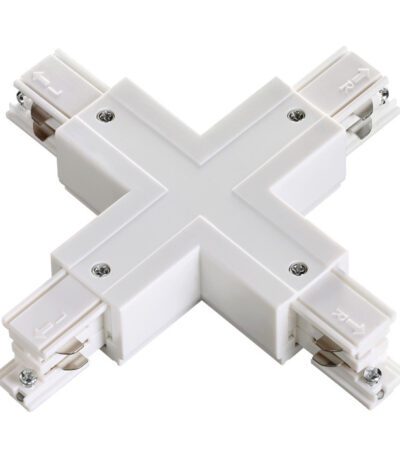 Коннектор X-образный Novotech track white 3phase 135052