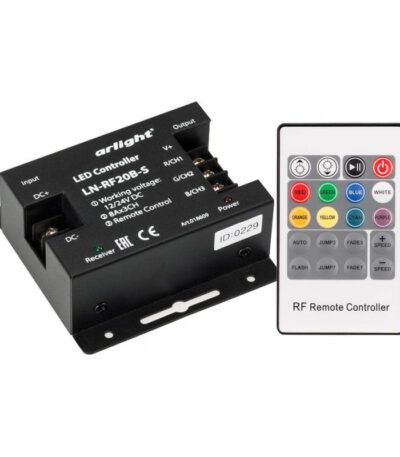 Контроллер Arlight LN-RF20B-S (12-24V, 288-576W, ПДУ 20кн) 018609