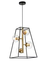 Подвесная люстра Indigo Faccetta 13005/A/4P Black V000106