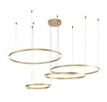 Подвесная люстра Indigo Galass 14001/4P Gold V000015L