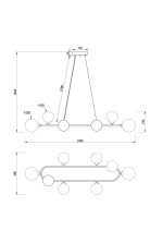 Подвесной светильник Freya Globos FR5222PL-08B
