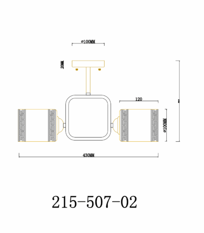 Люстра на штанге Velante 215-507-02