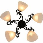 Люстра на штанге Reluce 11308-0.3-05 BK+CR