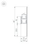 Профиль Arlight ARH-PLINTUS-FANTOM-2000 WHITE 034983