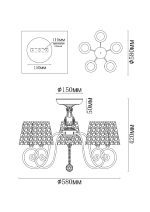 Люстра на штанге MyFar Luna MR1310-5C