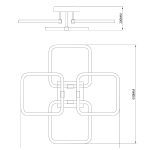 Потолочная люстра Escada Tube 10279/4LED