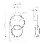 Настенный светильник Escada Relation 10230/SG LED Black