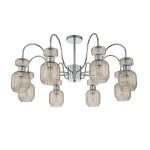 Люстра на штанге Escada Gloss 1141/8PL Chrome/Beige