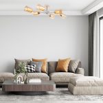 Люстра на штанге Escada Vertigo 1131/6P White/Gold