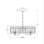 Подвесная люстра Escada Nerissa 2115/8S Chrome