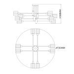 Потолочная люстра Escada Reflex 1140/8P