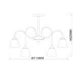 Люстра на штанге Escada Cobra 1147/6P