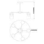 Люстра на штанге Escada Dinasty 2118/5P