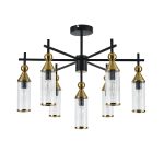 Люстра на штанге Indigo Torazzo 13037/7R Black V000528