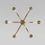 Люстра на штанге Eurosvet Rosher 60141/6 латунь a060331