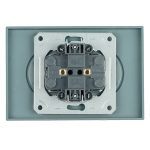 Розетка 2-местная с защитной шторкой Stekker Эмили б/з 250В 16А RST10-5116-09 антрацит soft touch 49929