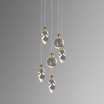 Подвесной светильник Delight Collection Colvin MT9176-6H titanium gold