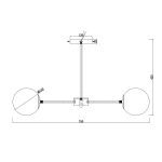 Люстра на штанге Escada Ethereal 2110/6P Gold